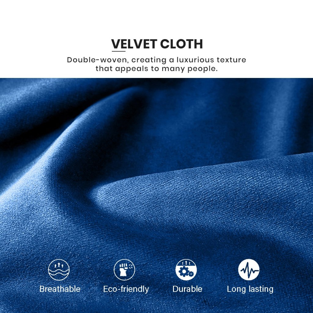 Ottowa Luxury Sofa Royal Velvet Fabric 3 seater sofa