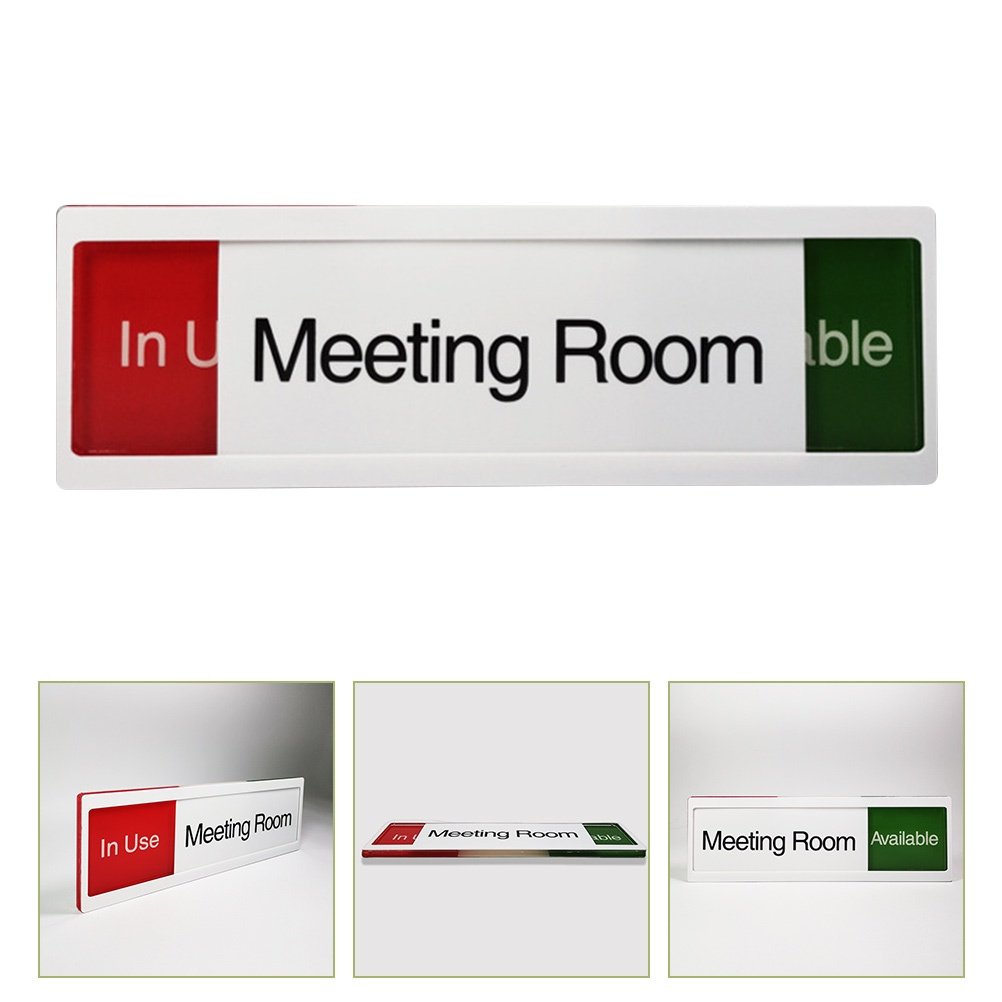 Office Door Sign Meeting Room In Use Available Sign Practical Slide Door Sign